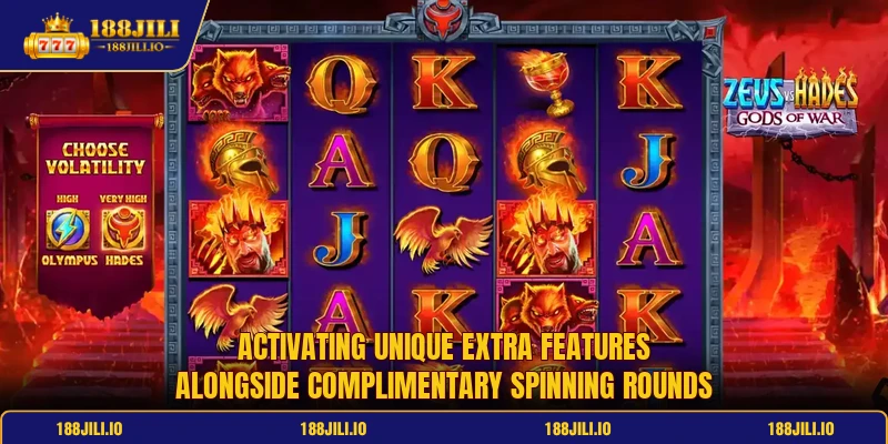 Activating unique extra features alongside complimentary spinning rounds