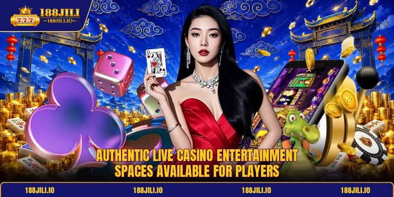 Authentic live casino entertainment spaces available for players