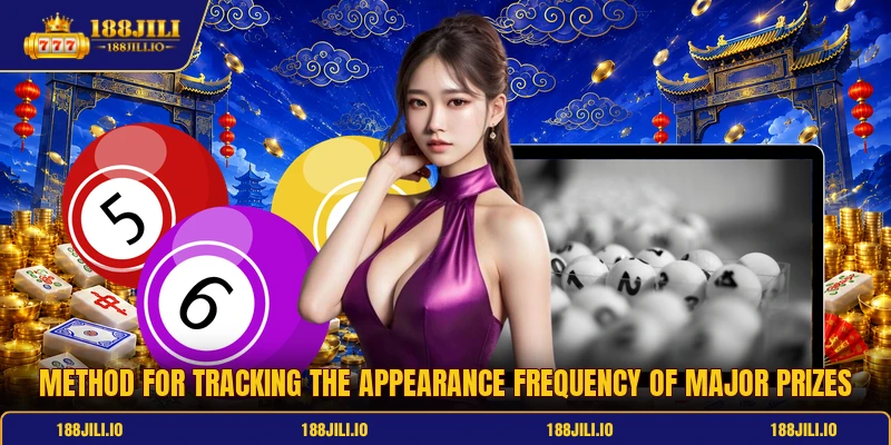 Method for tracking the appearance frequency of major prizes