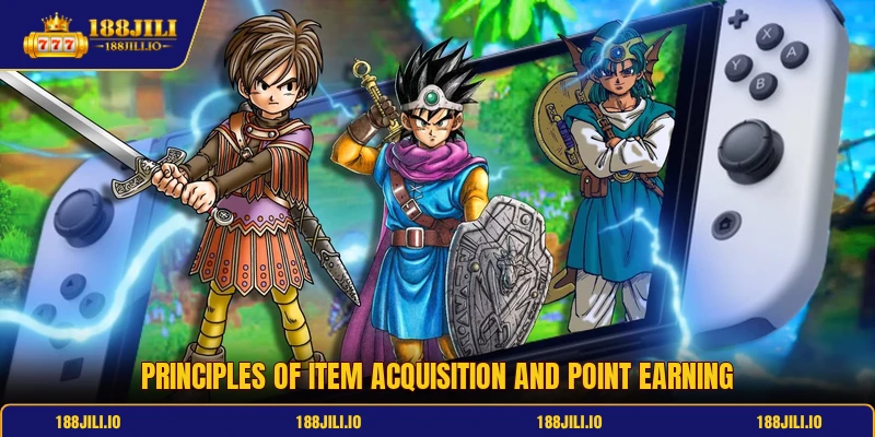 Principles of item acquisition and point earning